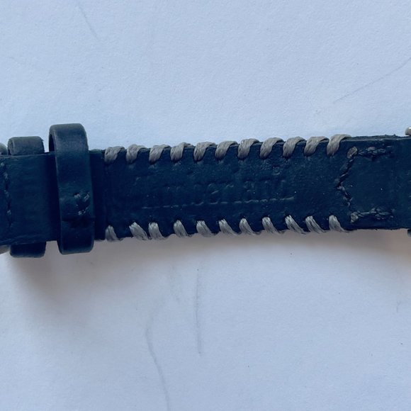 Timberland Titanium Watch Black Leather Band day/date Made in Italy - Picture 6 of 8